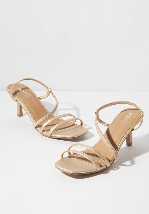 Cotton On - Lara strappy stilletto - gold