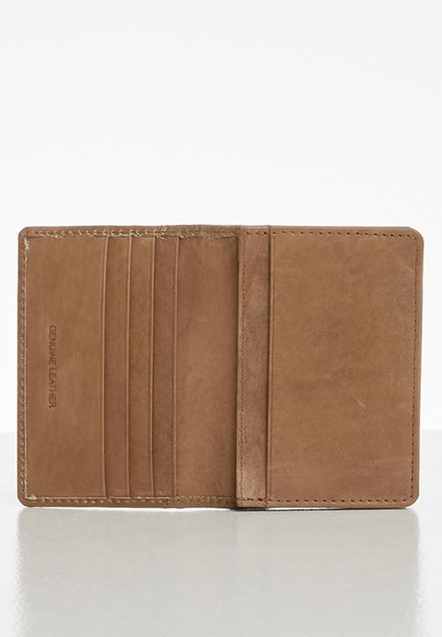 BOSSI - Leather textured carholder - tan