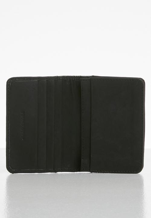 BOSSI - Leather textured carholder - black