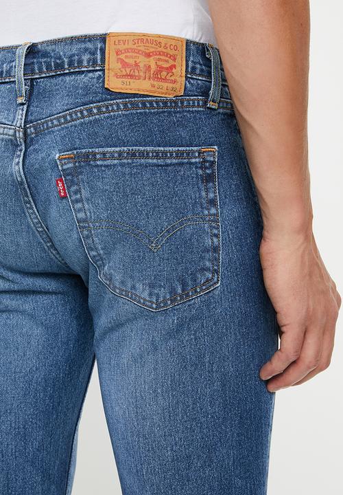 Levi’s® - 511 Slim fit sinaloa flannel jeans - blue