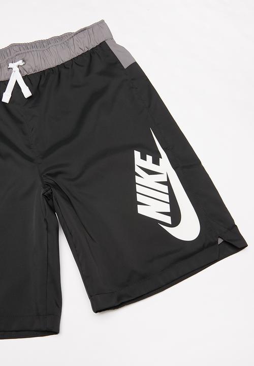 Nike - Boys nsw woven shorts - black & grey 