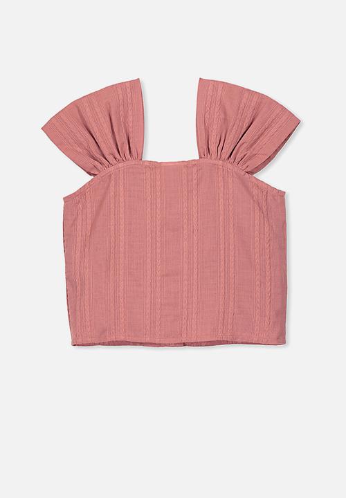 Cotton On - Paloma short sleeve button through - pink