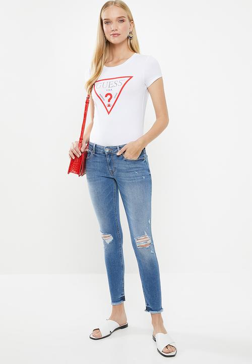 GUESS - Core triangle tee - white