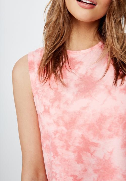 Cotton On - Cropped active muscle tank  - pink
