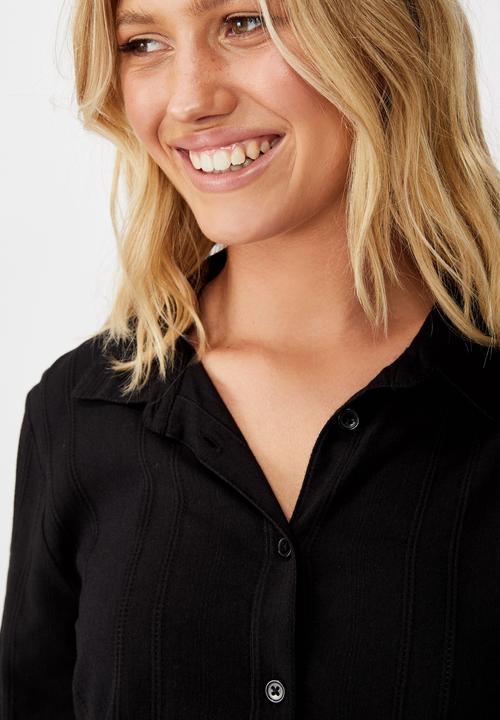 Cotton On - Everyday shirt  - black