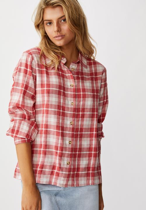 Cotton On - Everyday shirt  - red
