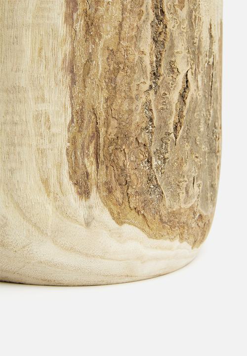 H&S - Paulownia wooden pot - natural