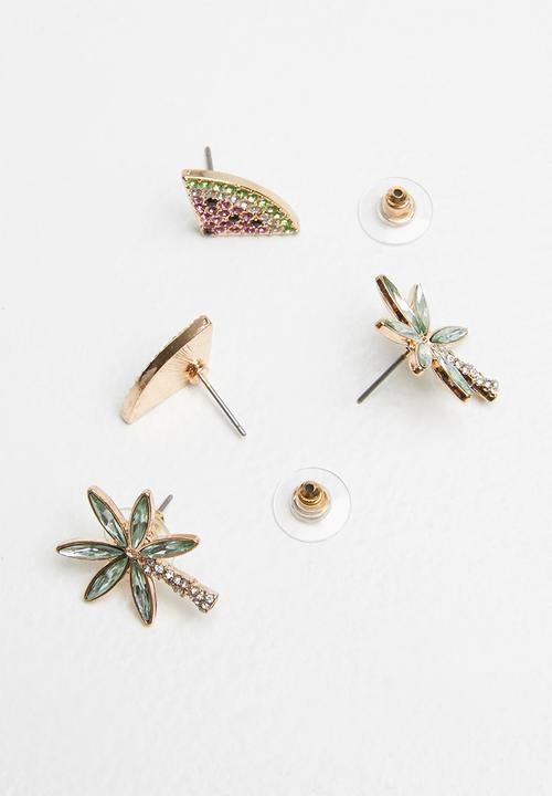 ALDO - Erardocl earrings - pink & green