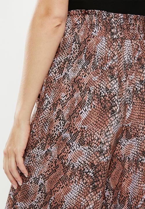 Superbalist - Paperbag wideleg culottes - rust 