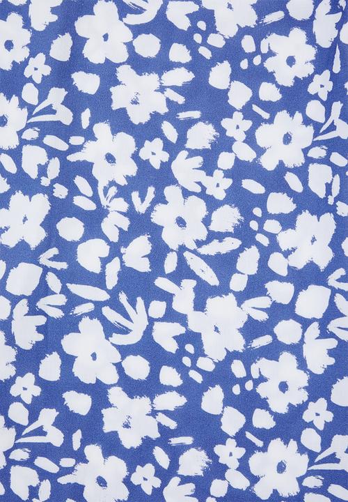 Superbalist - Maxi slip skirt with slit detail -  blue & white