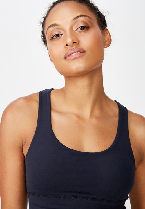 Cotton On - So soft marle crop  - navy