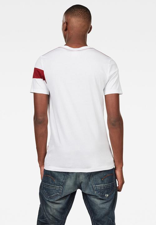 G-STAR - Graphic 13 slim short sleeve T-shirts - white