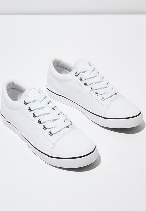 Cotton On - Joey toe cap low rise - white