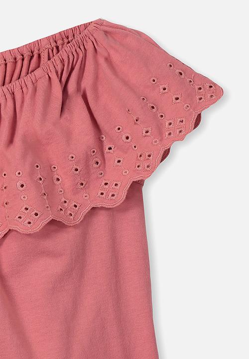 Cotton On - Yani off the shoulder top - rusty blush