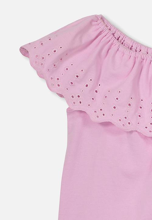 Cotton On - Yani off the shoulder top - pink lavender