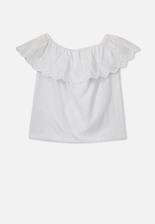 Cotton On - Yani off the shoulder top - white