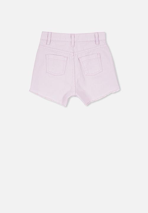 Cotton On - Sunny denim short - lavender fog