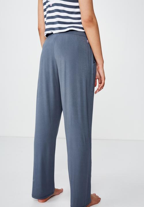 Cotton On - Sleep recovery relaxed pant - blue
