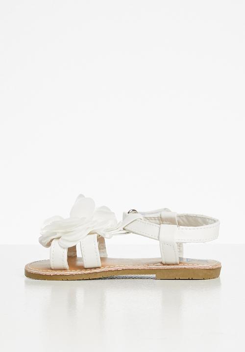 Pop Candy - Infants white sandals - white