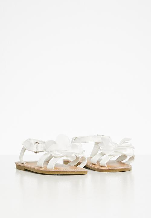 Pop Candy - Infants white sandals - white