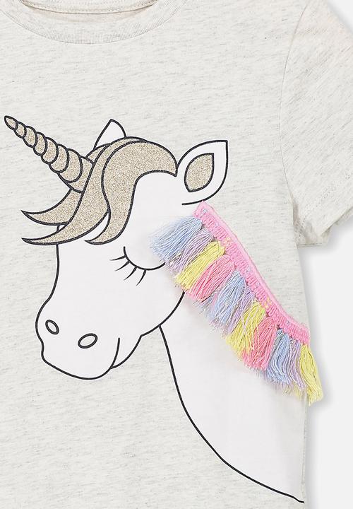 Cotton On - Stevie short sleeve embellished T-shirt - grey