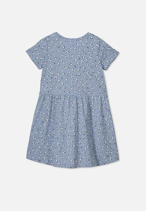 Cotton On - Freya short sleeve dress - blue