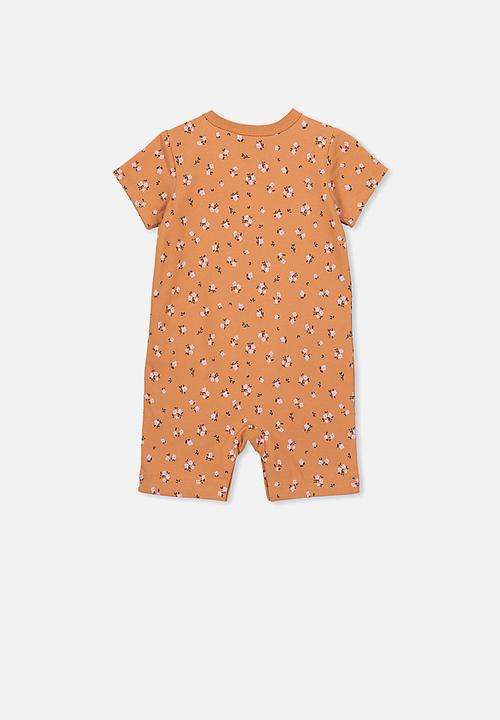 Cotton On - The short sleeve romper - orange