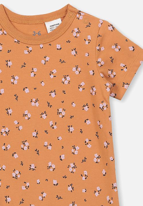 Cotton On - The short sleeve romper - orange