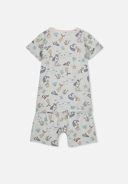 Cotton On - Harpa short ssleeve pj set - green