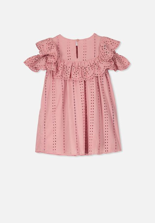 Cotton On - Rosie cold shoulder dress - pink