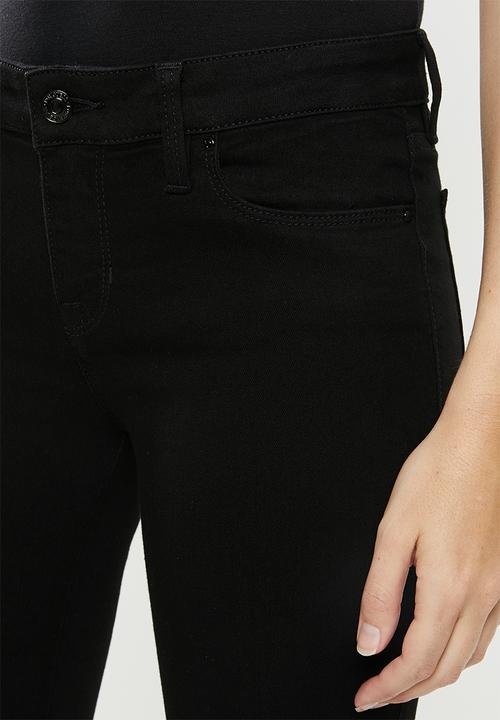 GUESS - Power skinny low jeans - black 