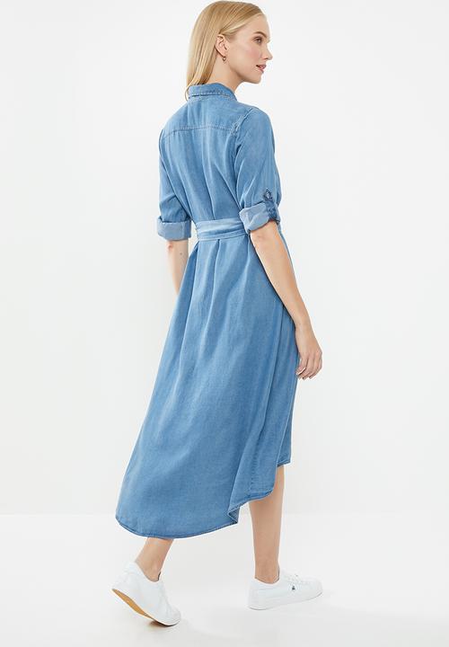 POLO - Daphine chambray dress - blue 