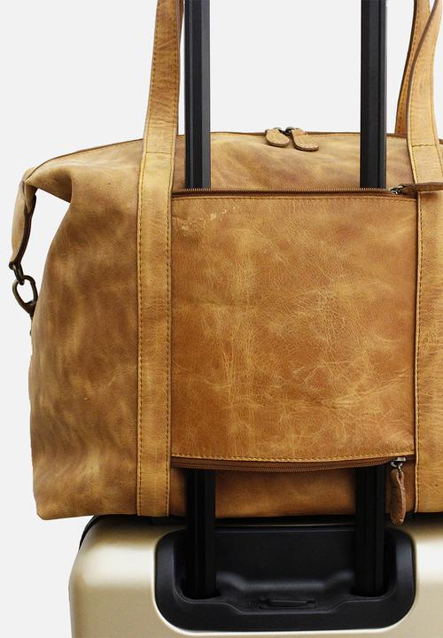 Escape Society - Leather nomadic weekender - brown