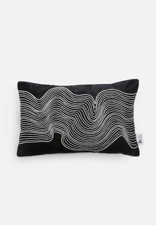 Selah cushion cover - charcoal