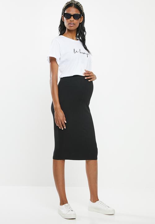 New Look - Jersey pull on skirt - black