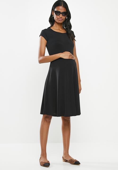 edit Maternity - Fit and flare dress - black