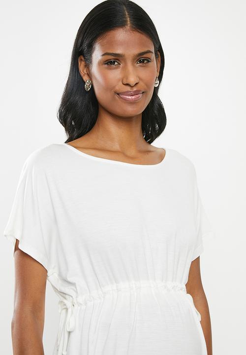 edit Maternity - Maternity Drawcord detail top - off white