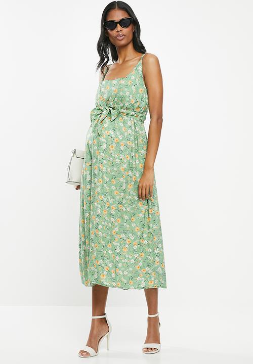 Superbalist - Tie front dress - green
