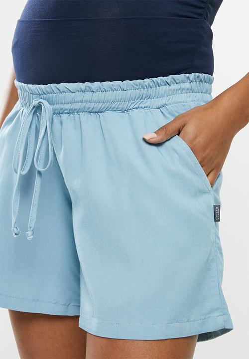 Cherry Melon - Maternity Relaxed shorts - blue