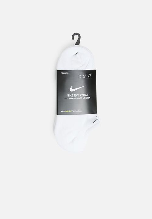 Nike - Everyday cushion no show socks - white