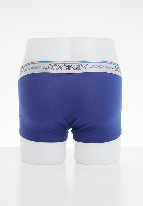 Jockey - 2 Pack new gen pouch trunks - blue & grey