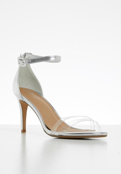 Cotton On - Shari double strap stiletto - silver