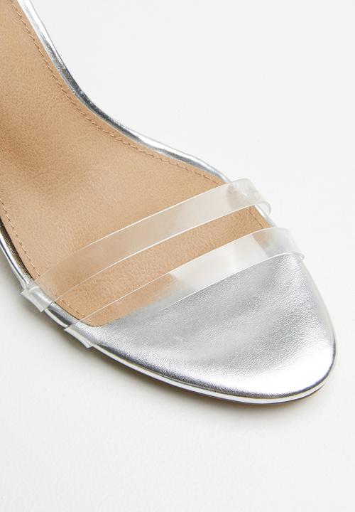 Cotton On - Shari double strap stiletto - silver