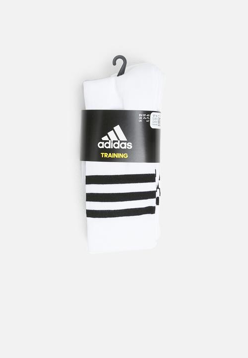 adidas Performance - Cushion 3 pack socks - white & black