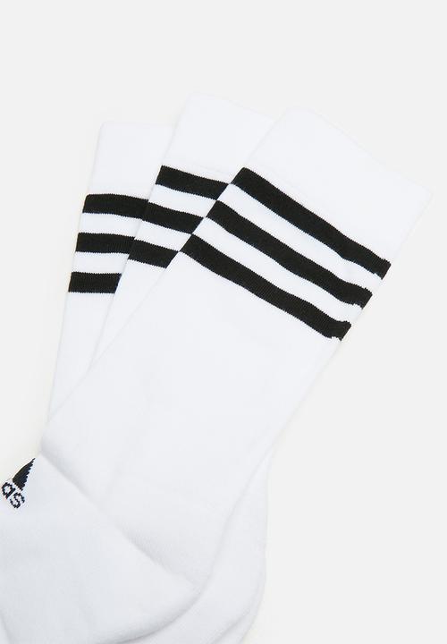 adidas Performance - Cushion 3 pack socks - white & black