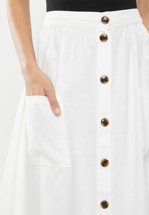 Jacqueline de Yong - Kalifa pocket skirt - white