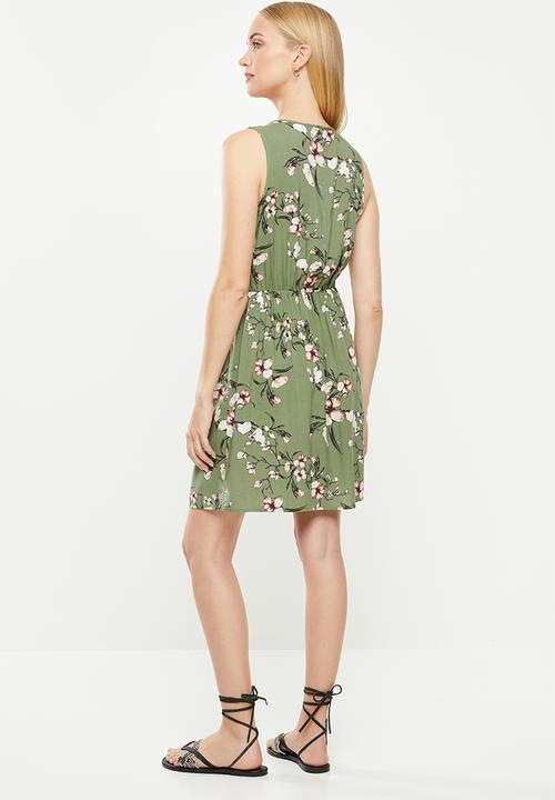 Vero Moda - Simply easy short dress - green