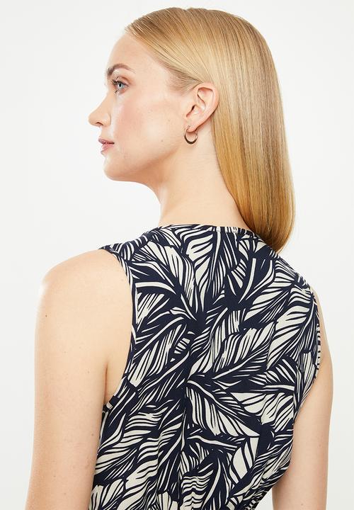 Vero Moda - Simply easy short dress - navy & cream 