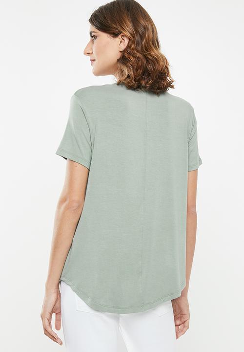 edit - High low tunic - green