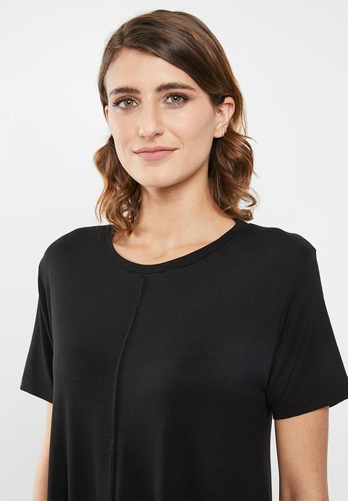 edit - High low tunic - black